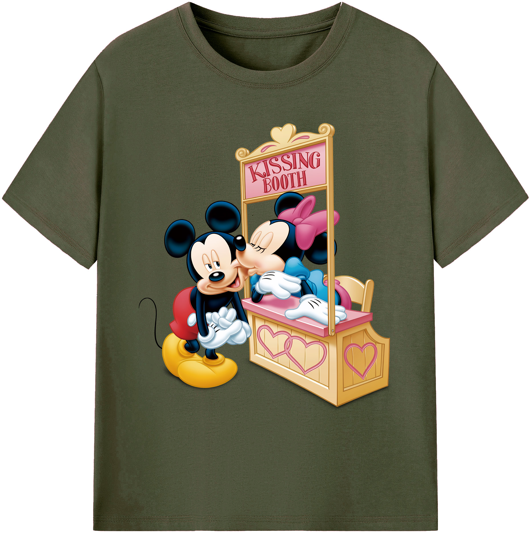ミッキーマウス Mickey Mouse 綿100％ メンズ半袖Tシャツ｜肌触りやわらか＆通気性